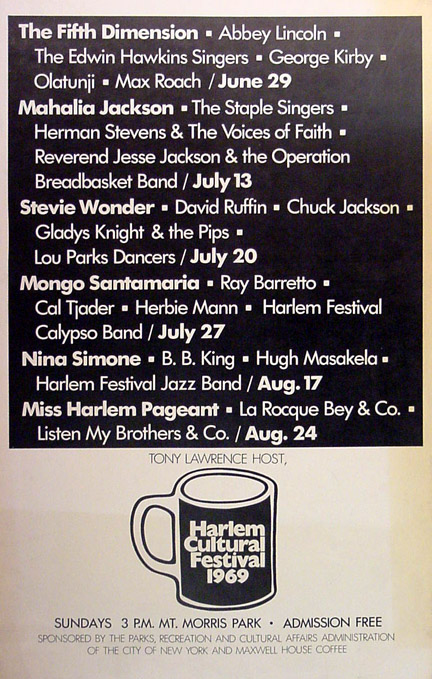 Harlem Cultural Festival 1969 Poster