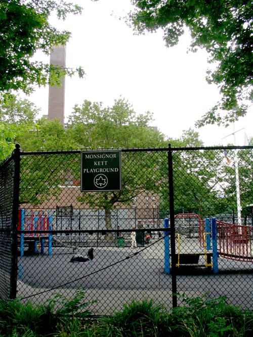 Monsignor Kett Playground, Monsignor Francis J. Kett Plaza, Inwood, Upper Manhattan