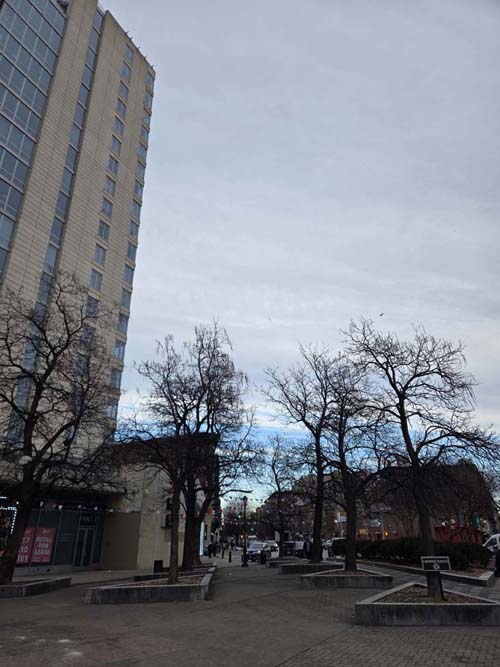 Malcolm X Plaza, St. Nicholas Avenue, Harlem, Manhattan, January 23, 2026