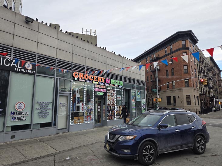 St. Nicholas Avenue at West 111th Street, Harlem, Manhattan, January 23, 2026