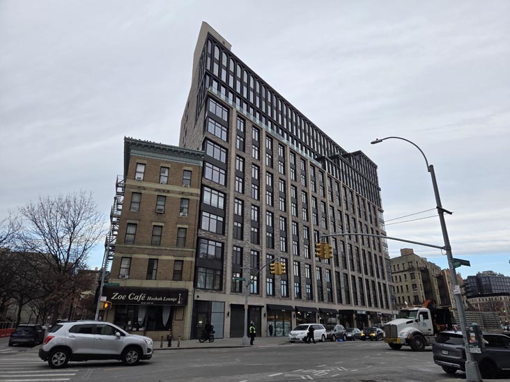 St. Nicholas Avenue at Frederick Douglass Boulevard, Harlem, Manhattan, January 23, 2026