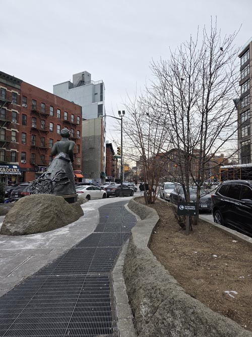 Harriet Tubman Square, St. Nicholas Avenue at Frederick Douglass Boulevard, Harlem, Manhattan, January 23, 2026