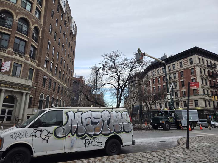 St. Nicholas Avenue at West 124th Street, Harlem, Manhattan, January 23, 2026