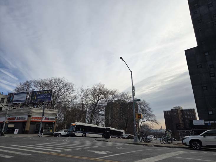 St. Nicholas Avenue at West 155th Street, Washington Heights, Manhattan, January 23, 2026