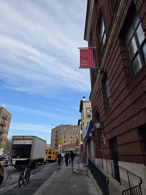 Washington Heights Library, 1000 St. Nicholas Avenue, Washington Heights, Manhattan, January 23, 2026