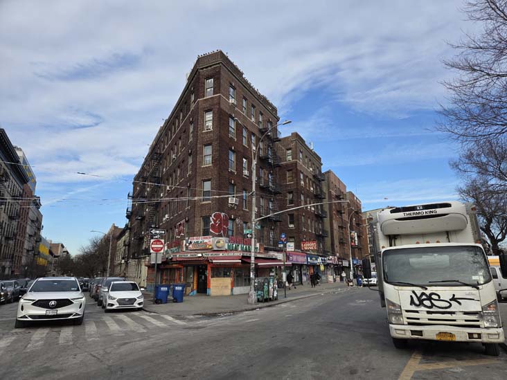 St. Nicholas Avenue at West 162nd Street, Washington Heights, Manhattan, January 23, 2026