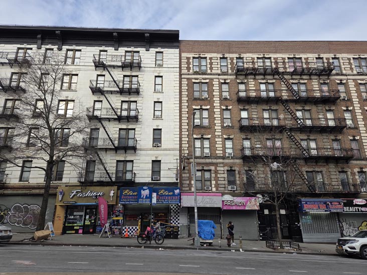 St. Nicholas Avenue Between West 172nd Street and West 173rd Street, Washington Heights, Manhattan, January 23, 2026