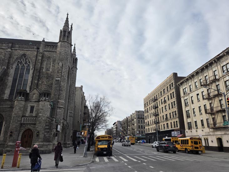 St. Nicholas Avenue at West 175th Street, Washington Heights, Manhattan, January 23, 2026
