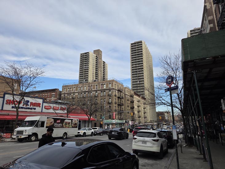 St. Nicholas Avenue at West 177th Street, Washington Heights, Manhattan, January 23, 2026