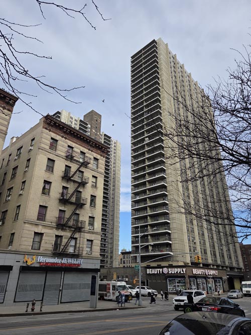 St. Nicholas Avenue at West 178th Street, Washington Heights, Manhattan, January 23, 2026