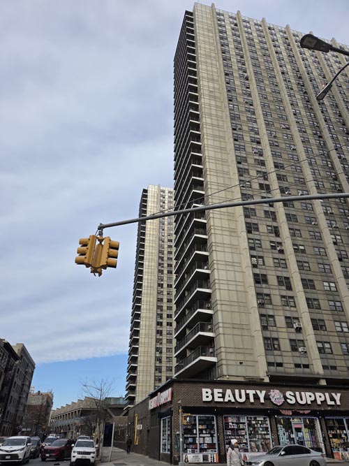St. Nicholas Avenue at West 178th Street, Washington Heights, Manhattan, January 23, 2026