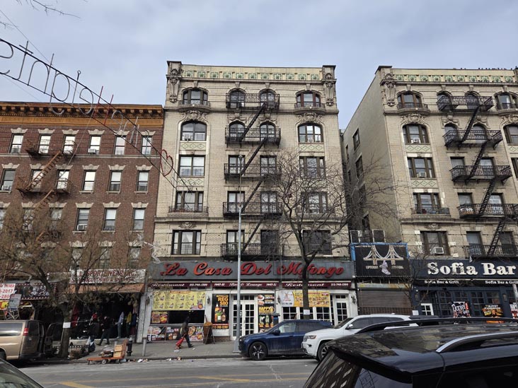 St. Nicholas Avenue Between West 182nd Street and West 183rd Street, Washington Heights, Manhattan, January 23, 2026