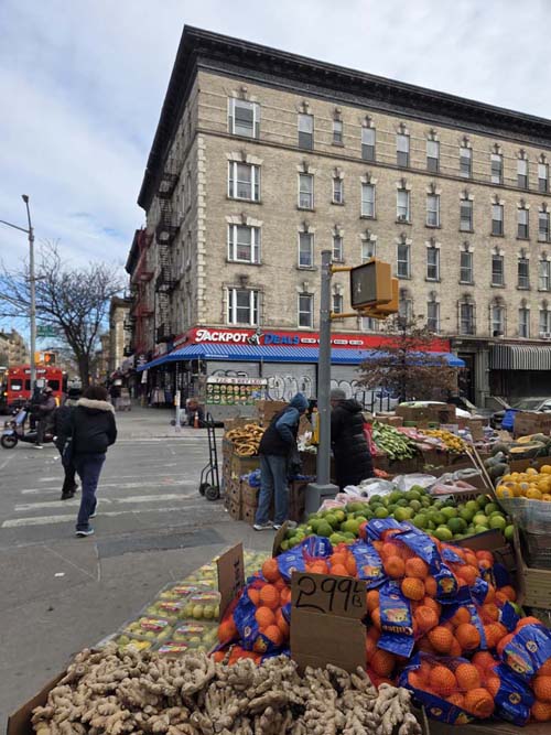 St. Nicholas Avenue at West 183rd Street, Washington Heights, Manhattan, January 23, 2026