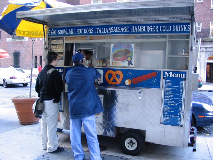 Food Cart, in front of Columbia Presbyterian Medical Center along 168th Street, Washington Heights, Manhattan