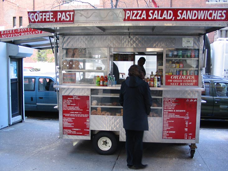 Food Cart in front of Columbia Presbyterian Medical Center along 168th Street, Washington Heights, Manhattan