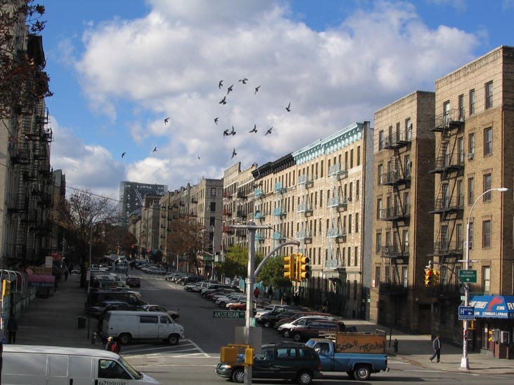 Looking West Down 175th Street from Highbridge Park, Washington Heights, Manhattan