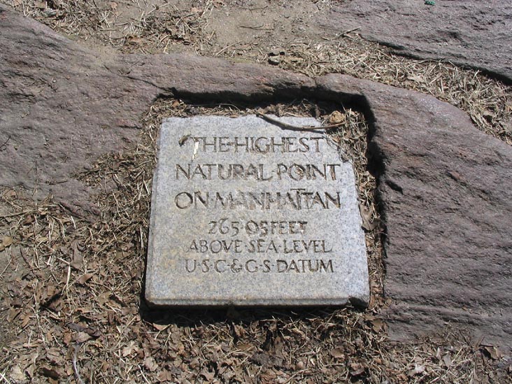 Highest Point in Manhattan, Bennett Park, 265.05 Feet Above Sea Level, Washington Heights, Manhattan