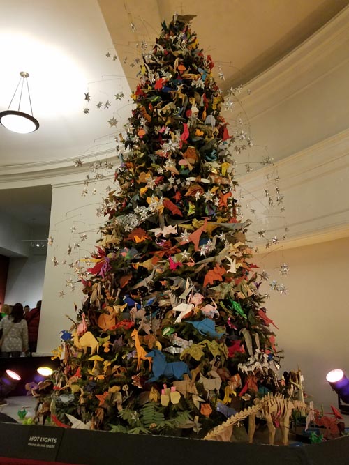 Origami Holiday Tree, American Museum of Natural History, Upper West Side, Manhattan, December 29, 2016