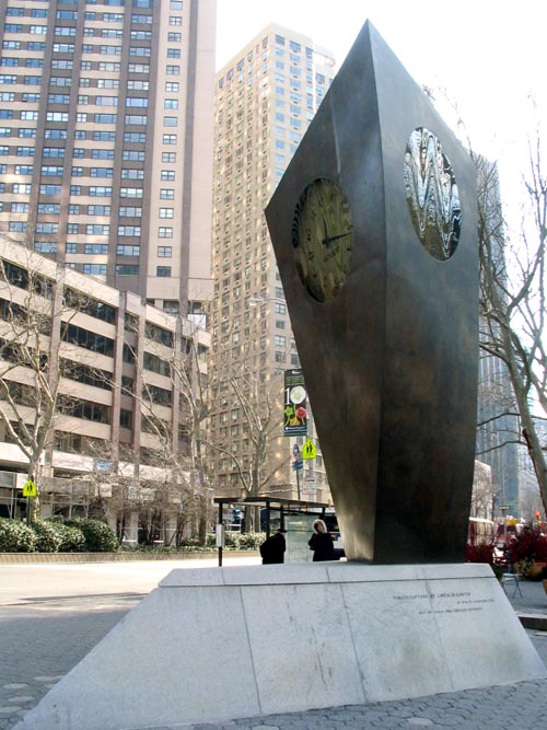 TimeSculpture, Dante Square, Upper West Side, Manhattan