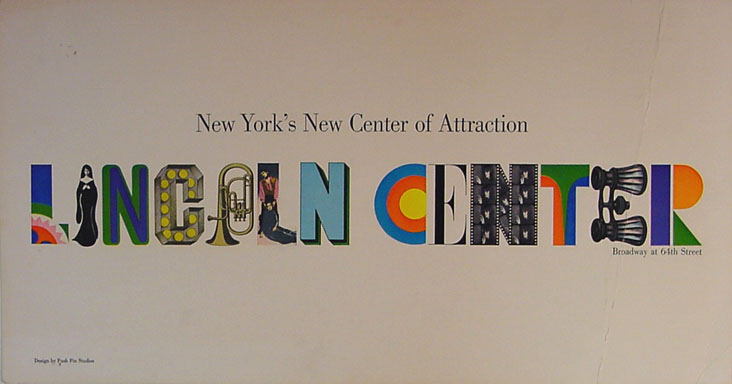 Lincoln Center Poster ca. 1970