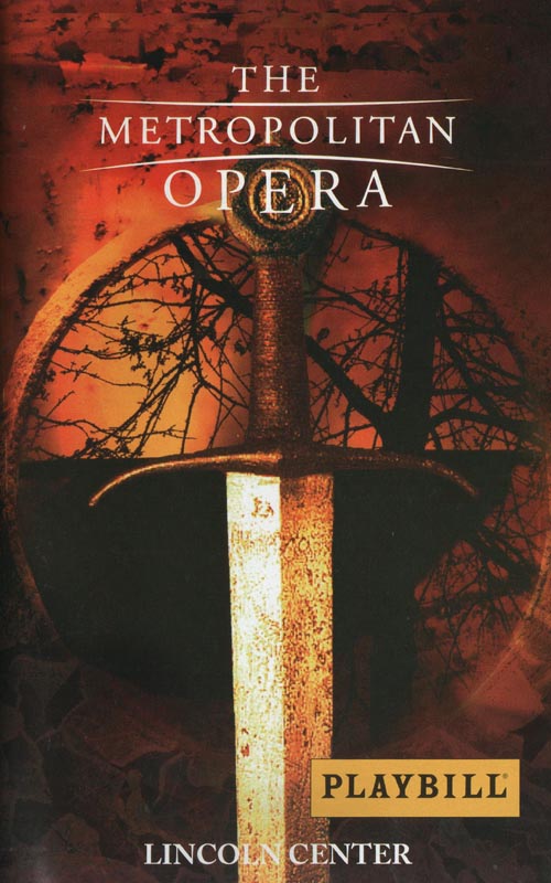Ring Cycle Playbill, Spring 2004, Metropolitan Opera House, Lincoln Center for the Performing Arts, Upper West Side, Manhattan