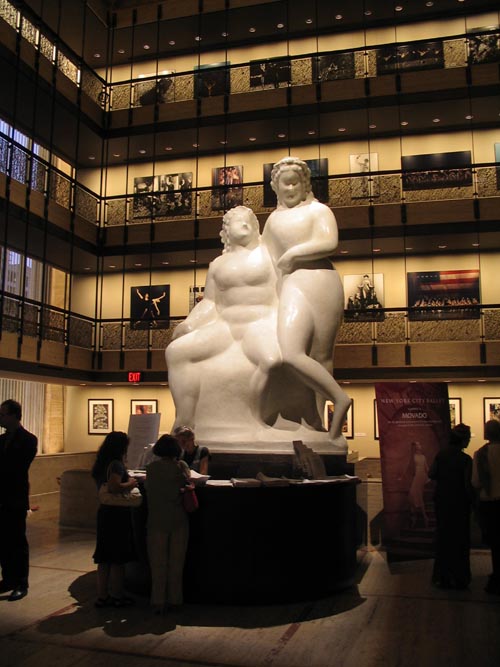"Two Female Nudes," Elie Nadelman, New York State Theater, Lincoln Center for the Performing Arts, Upper West Side, Manhattan