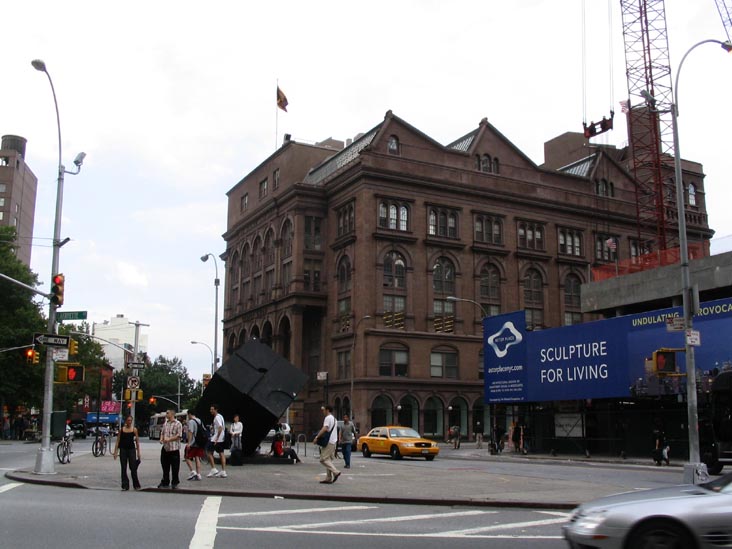 Looking East From Lafayette Street and 8th Street, Astor Place, Manhattan, July 30, 2004