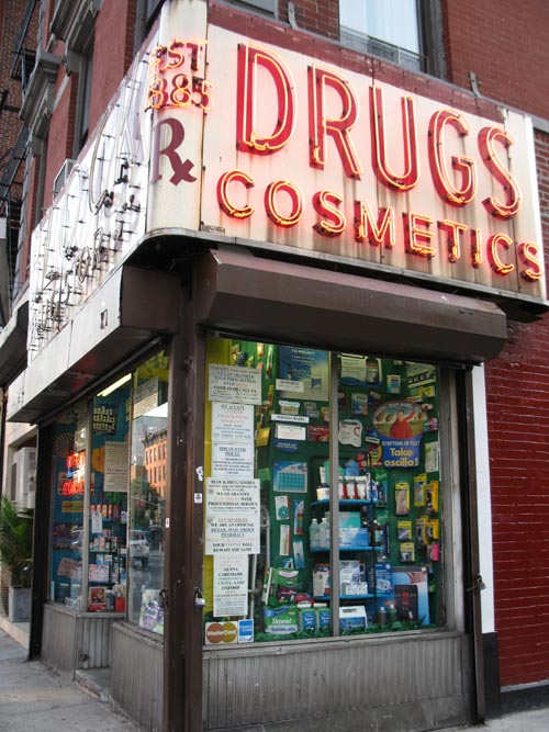 Block Drug Store, 101 Second Avenue, East Village, Manhattan