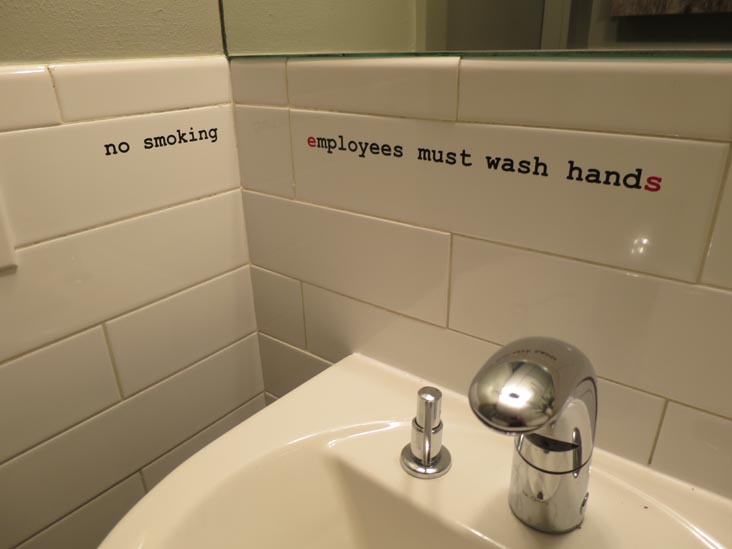 Employees Must Wash Hands, Alder, 157 Second Avenue, East Village, Manhattan, June 13, 2014