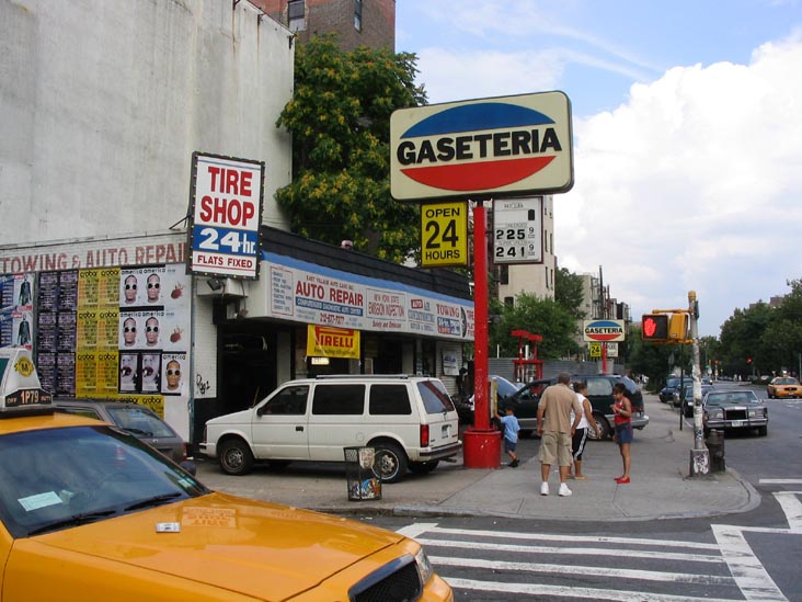 Gaseteria, Avenue B at Houston Street, NE Corner, East Village, July 30, 2004
