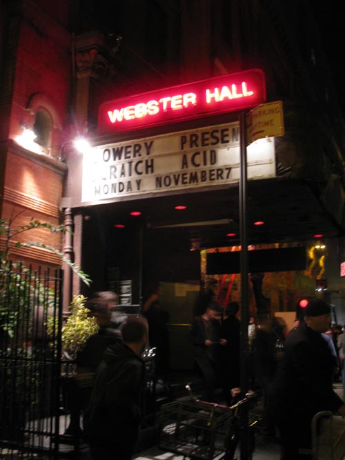 Webster Hall, 125 East 11th Street, East Village, Manhattan, November 7, 2011