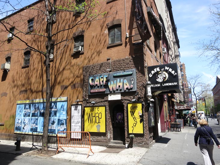 Cafe Wha?, 115 MacDougal Street, Greenwich Village, Manhattan, April 30, 2013