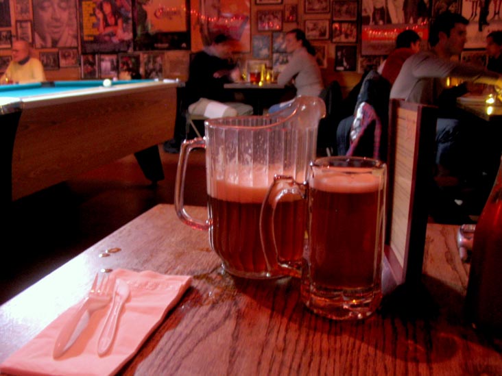 Beer Pitcher, The Stoned Crow, 85 Washington Place, Greenwich Village, Manhattan