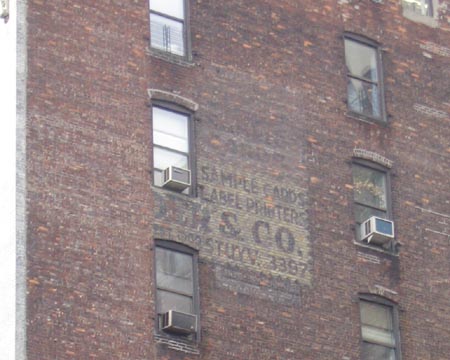Billboard Ghost, University Place, Greenwich Village, Manhattan, April 30, 2004