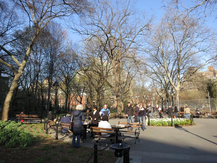 Chess Tables, Washington Square Park, Greenwich Village, Manhattan, March 28, 2012