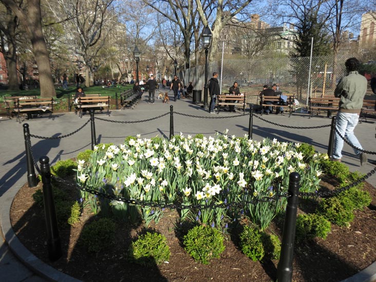 Chess Tables, Washington Square Park, Greenwich Village, Manhattan, March 28, 2012