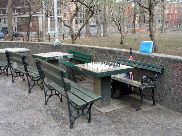 Chess Tables, Washington Square Park, Greenwich Village, Manhattan, March 16, 2008