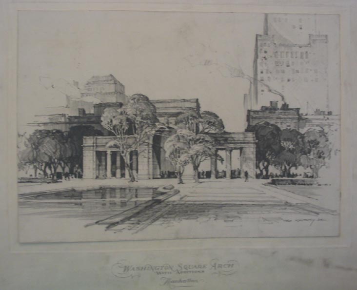 Plan from the 1930s for the Washington Square Park