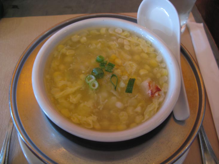 Corn Soup, Chinatown Brasserie, 380 Lafayette Street, Noho, Manhattan
