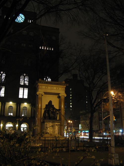 Peter Cooper Monument, Cooper Square, Noho, Manhattan