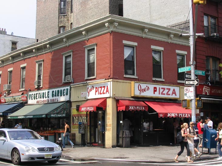 Carmine Street and Bleecker Street, NE Corner, West Village