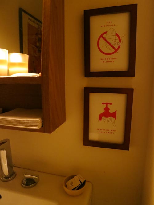 Employees Must Wash Hands, Chez Sardine, 183 West 10th Street, West Village, Manhattan, May 11, 2013