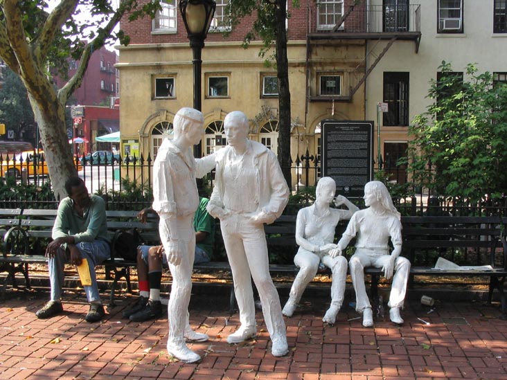 George Segal's "Gay Liberation," Christopher Park, Greenwich Village