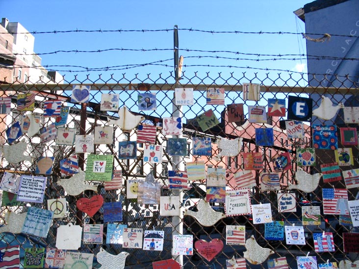 Tiles For America New York City Memorial, Seventh Avenue and 11th Street, West Village, Manhattan