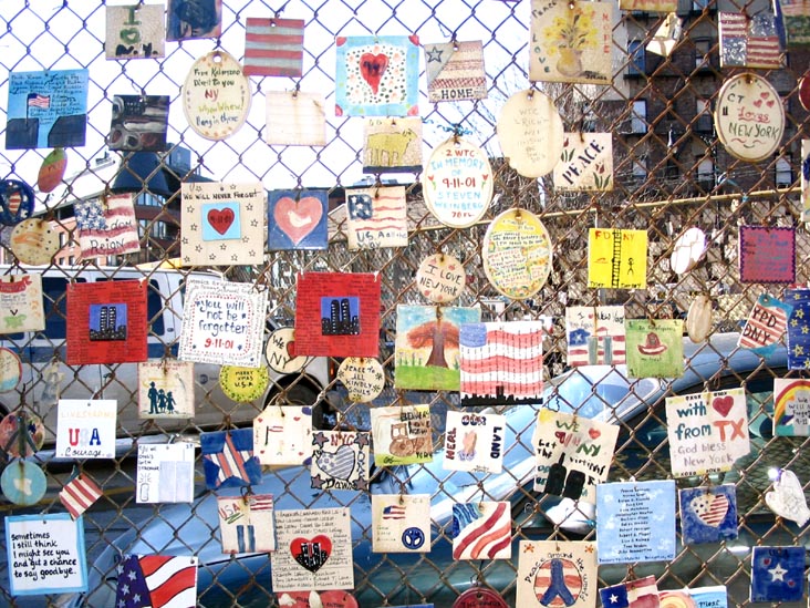 Tiles For America New York City Memorial, Seventh Avenue and 11th Street, West Village, Manhattan