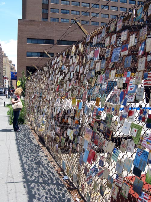 Tiles For America New York City Memorial, Seventh Avenue and 11th Street, West Village, Manhattan, June 1, 2008