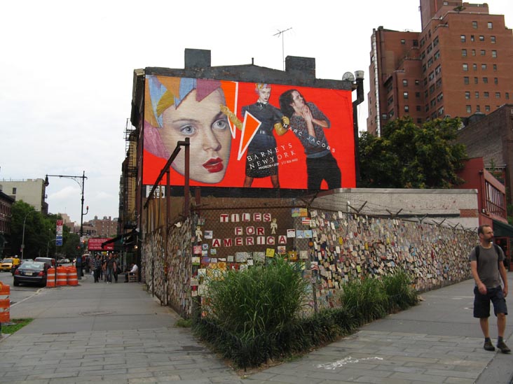 Tiles For America New York City Memorial, Seventh Avenue and 11th Street, West Village, Manhattan, September 9, 2009