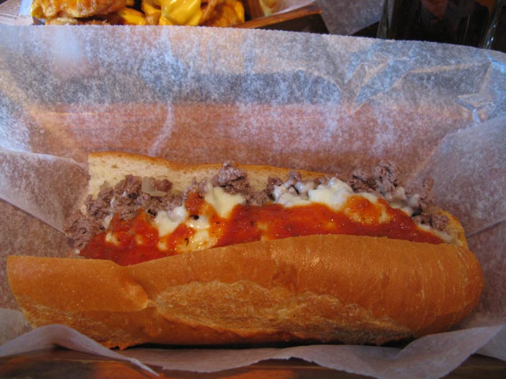 Pizza Steak, Wogie's Bar & Grill, 39 Greenwich Avenue, West Village, Manhattan, October 7, 2009