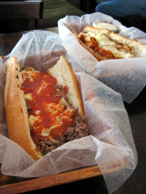 Pizza Steak, Wogie's Bar & Grill, 39 Greenwich Avenue, West Village, Manhattan, October 8, 2009