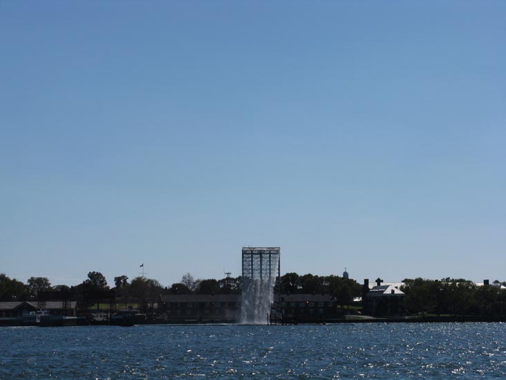 Olafur Eliasson's Waterfalls, Governor's Island From Water Taxi, September 7, 2008